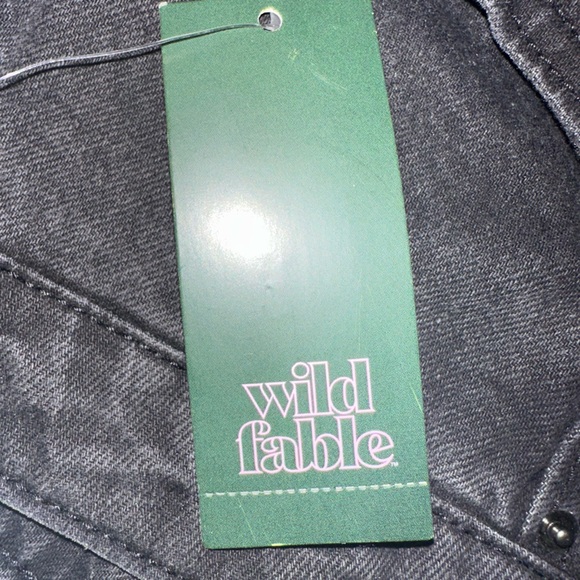 Mid-rise 90s Relaxed Straight Black Wash Jeans Women Sz 16 NWT Rigid wild fable - Picture 7 of 10